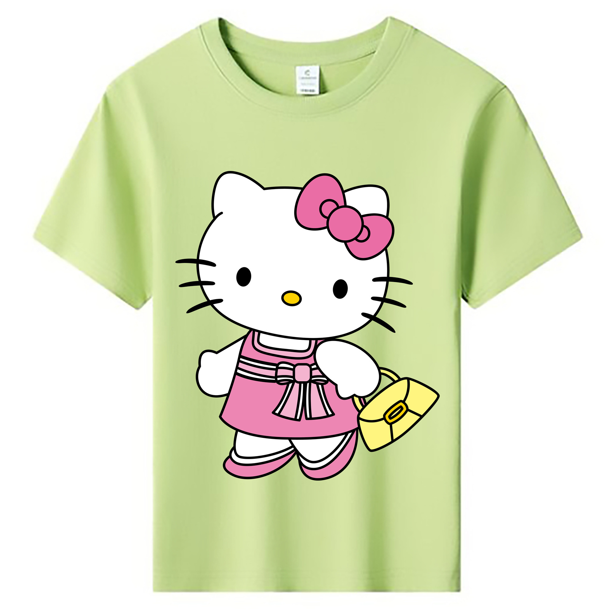 （画像用） Hello Kitty ハローキティ 綿100％キッズTシャツ（フロントプリント）